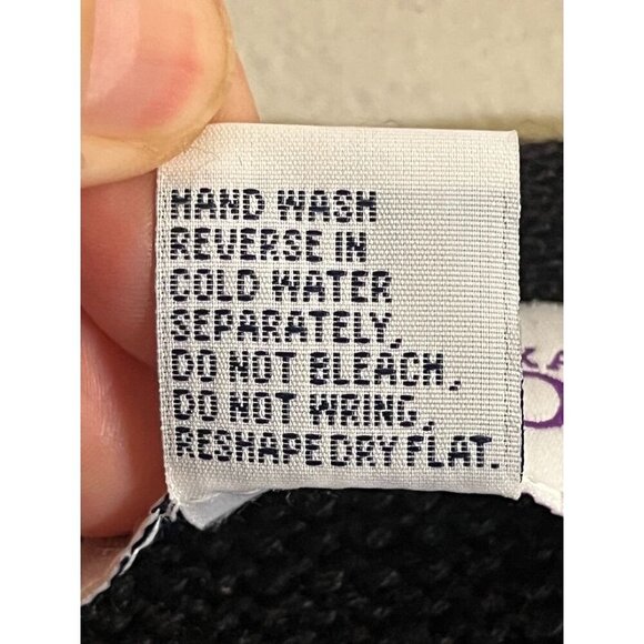 Retro Floral Sweater Vest L Black Beaded Sequin Classic Chic Preppy Old Money - Picture 11 of 12